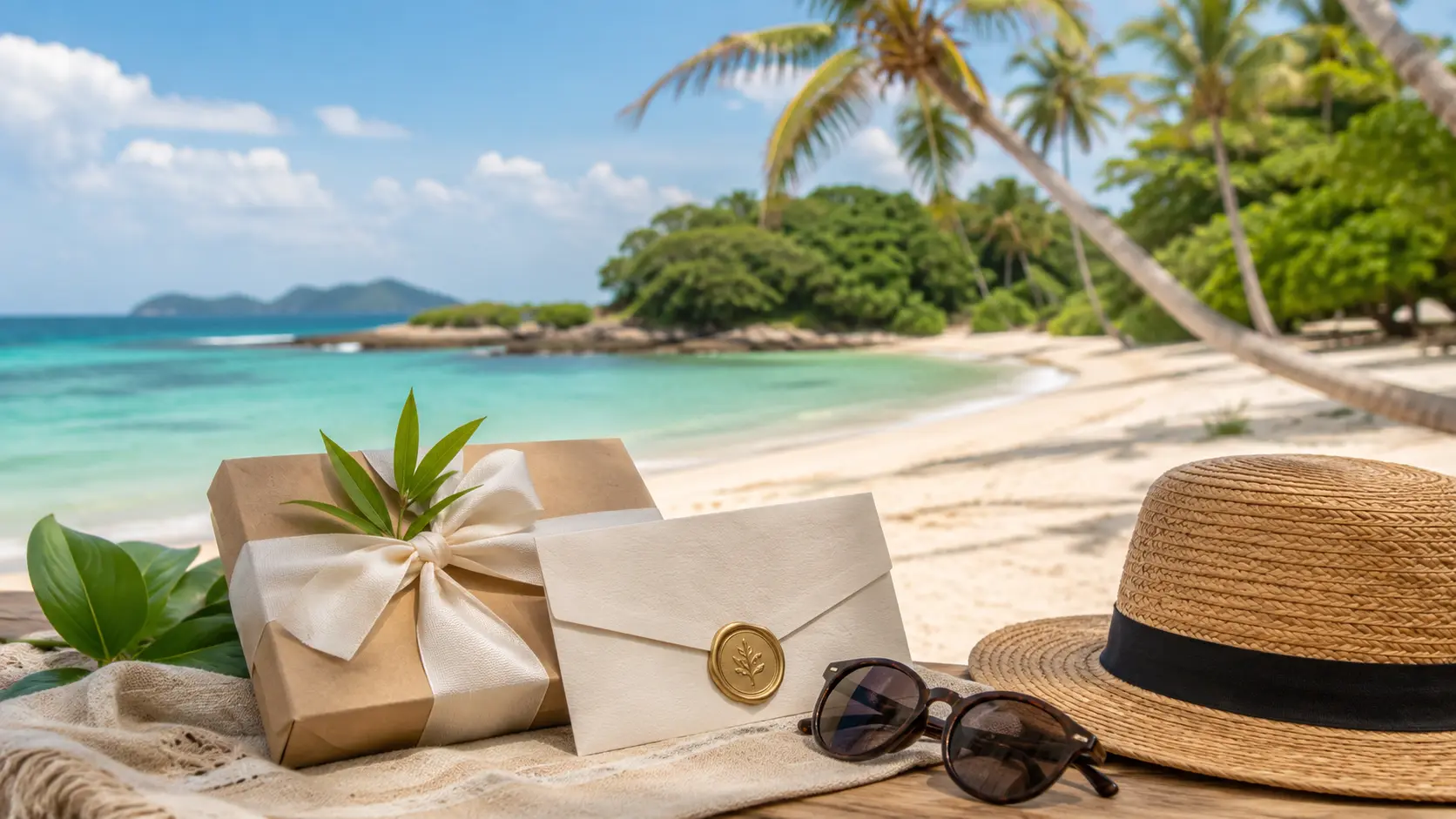 A warmly wrapped gift representing a Panama vacation getaway from Sami Vacation Stays